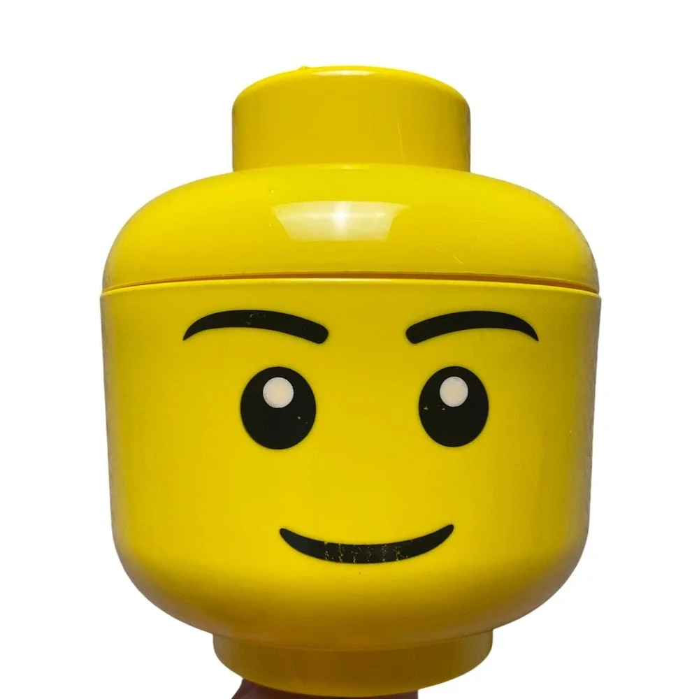 LEGO Iconic Storage Head Small Yellow Container Organizer Collectible New in Box